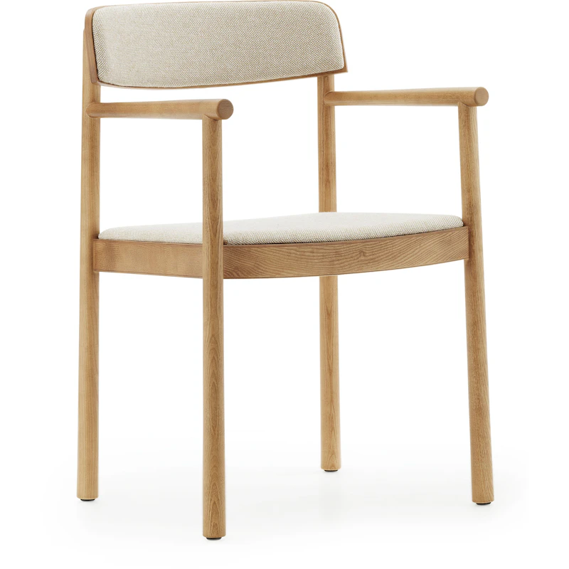 Timb Stol Med Armlene, Tan / Hallingdal 220