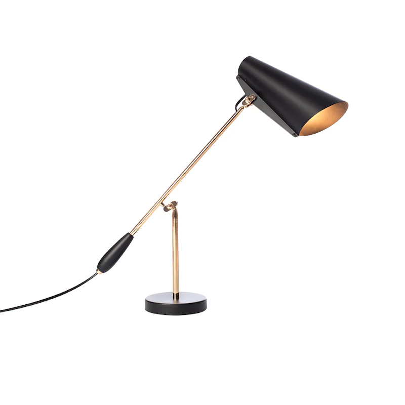 Birdy Bordlampe, Sort / Messing