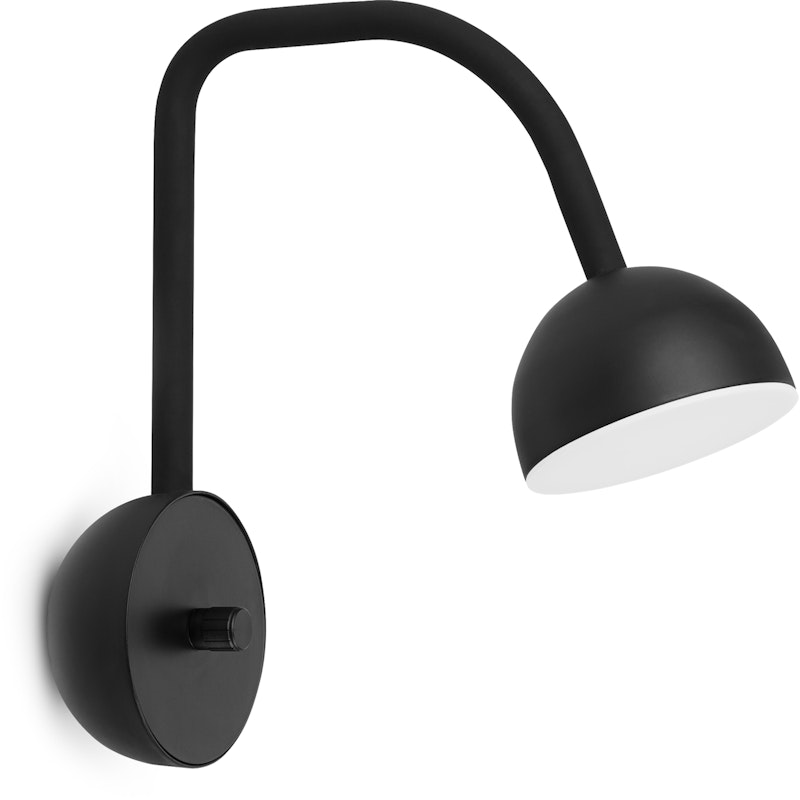 Blush Vegglampe, Matt Black