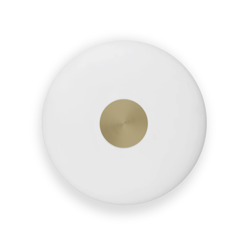 Glint Vegglampe Stor Opalhvit/Messing