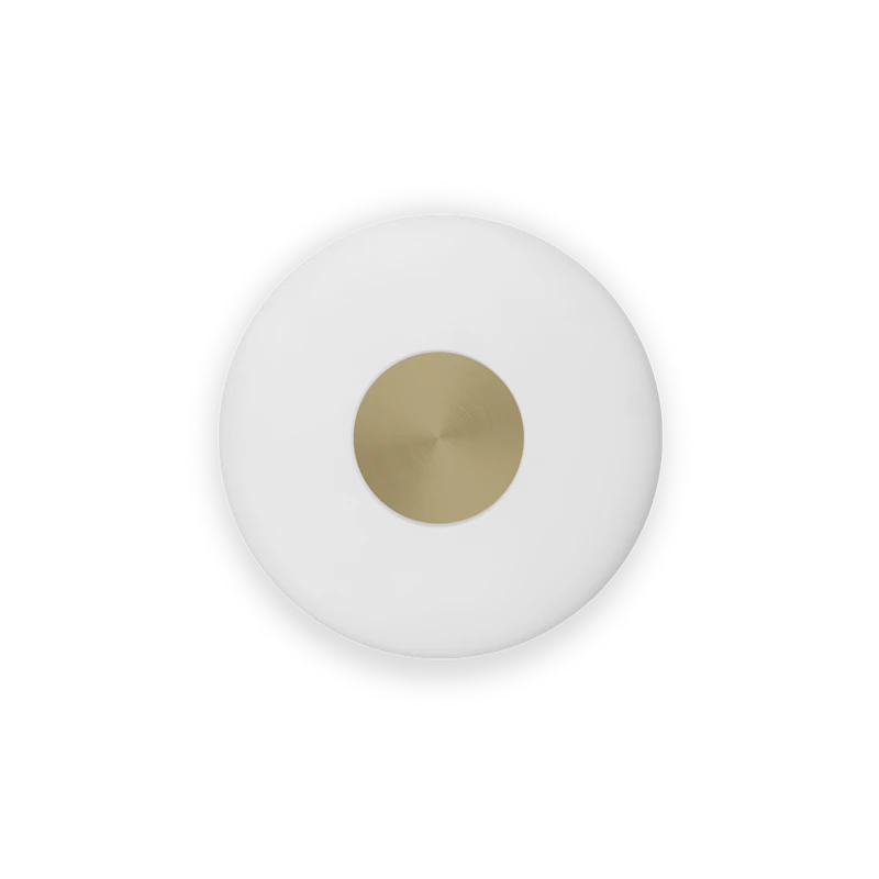 Glint Vegglampe Liten Opalhvit/Messing