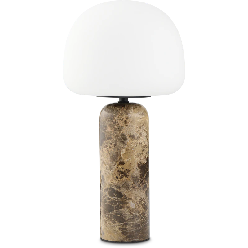 Kin Bordlampe Brunt Marmor 40 cm