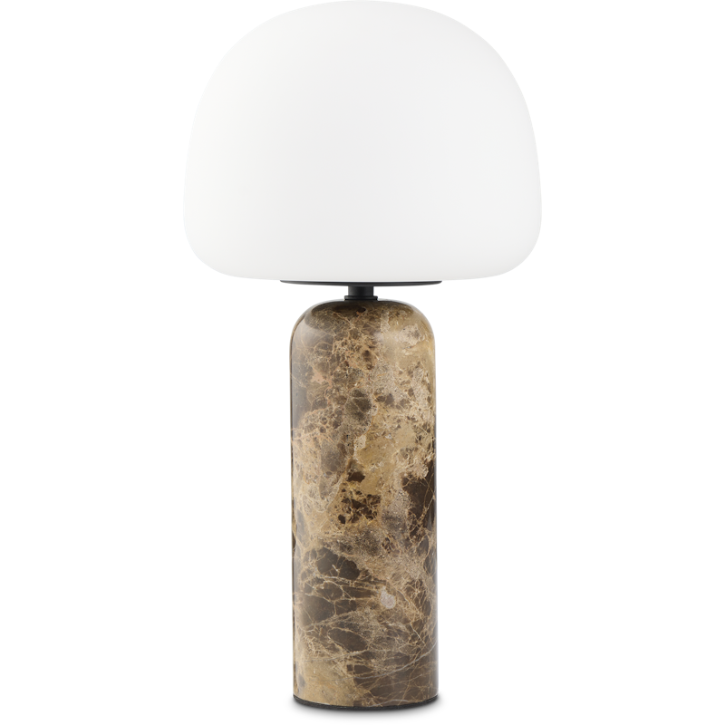 Kin Bordlampe Brunt Marmor 40 cm