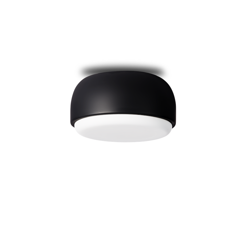 Over Me Vegg-/Taklampe Ø20 Matt Svart