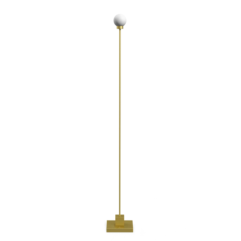 Snowball Portabel Gulvlampe Messing