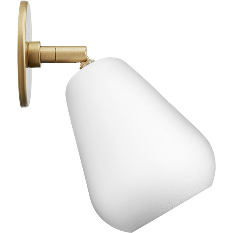 Anoli Spot Recessed Vegg-/Taklampe, Hvit / Nordic Gold