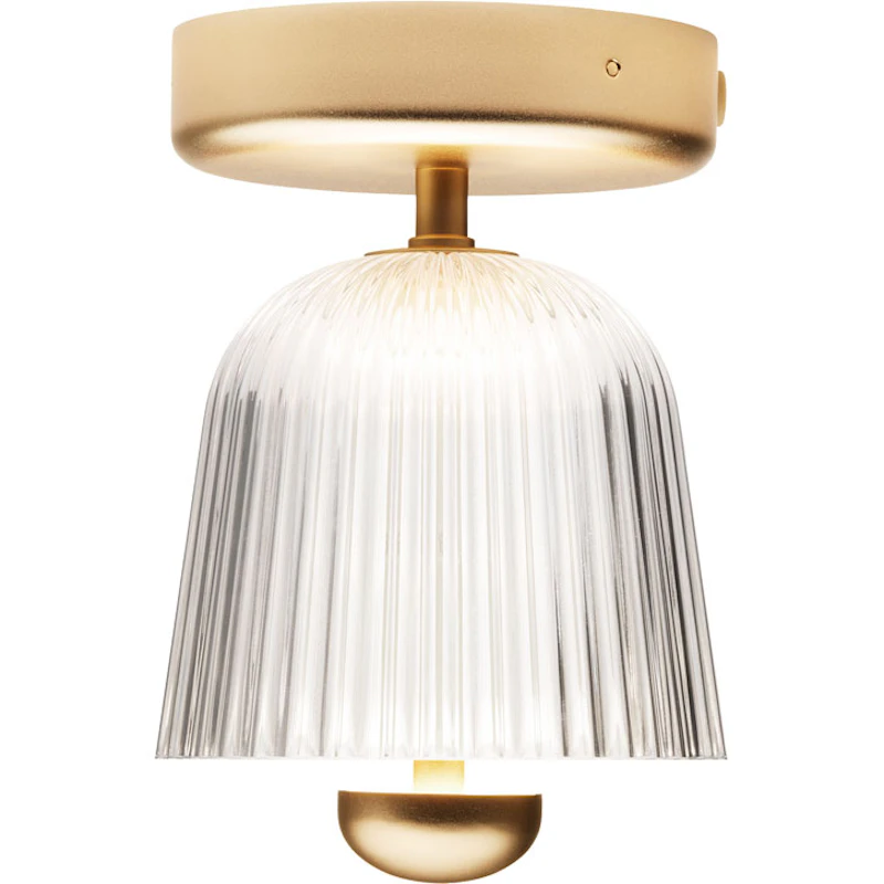 Asteea Taklampe, Satin Brass / Klar