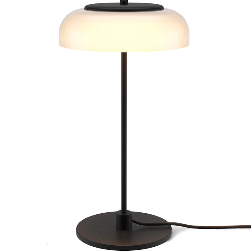 Blossi Bordlampe 230 mm, Svart / Opal