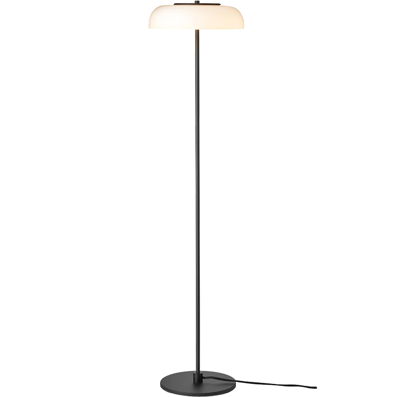 Blossi Gulvlampe, Svart / Opal