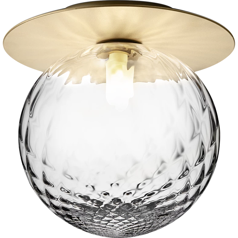 Liila 1 Vegg-/Taklampe 255 mm, Nordic Gold / Klar