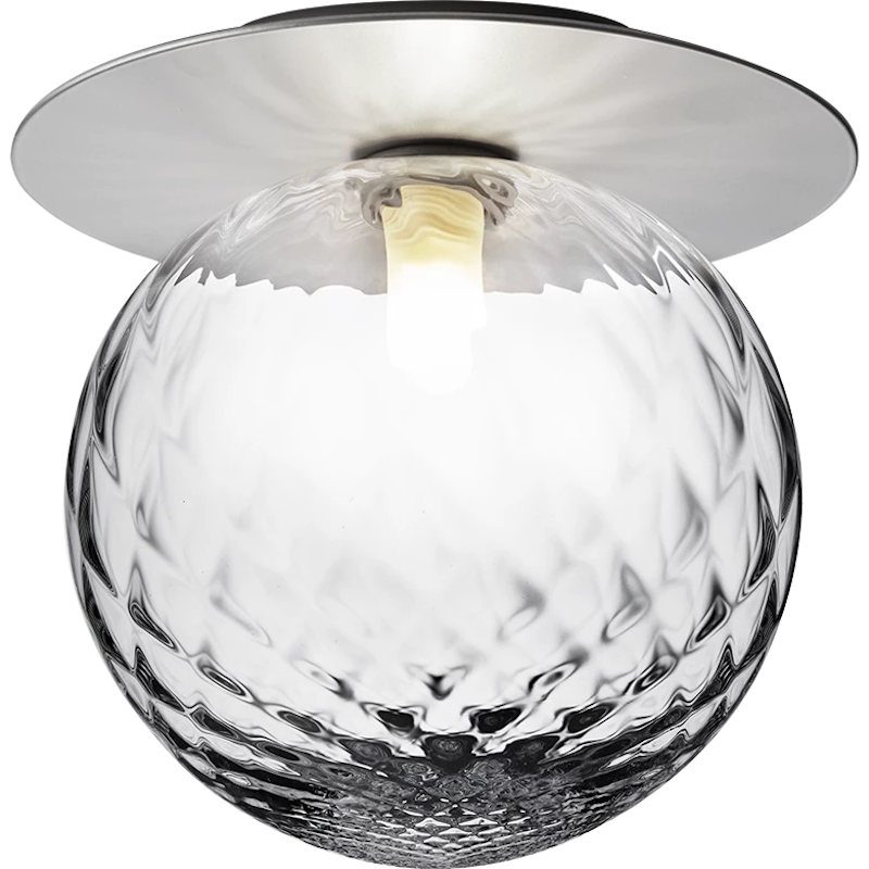 Liila 1 Vegg-/Taklampe 255 mm, Light Silver / Klar