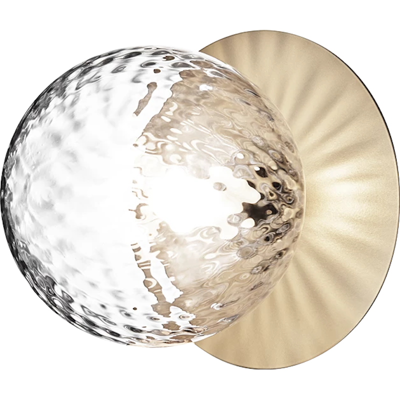 Liila 1 Vegg-/Taklampe 165 mm, Nordic Gold / Klar