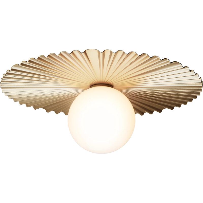 Liila Muuse Vegg-/Taklampe 420 mm, Nordic Gold / Opal