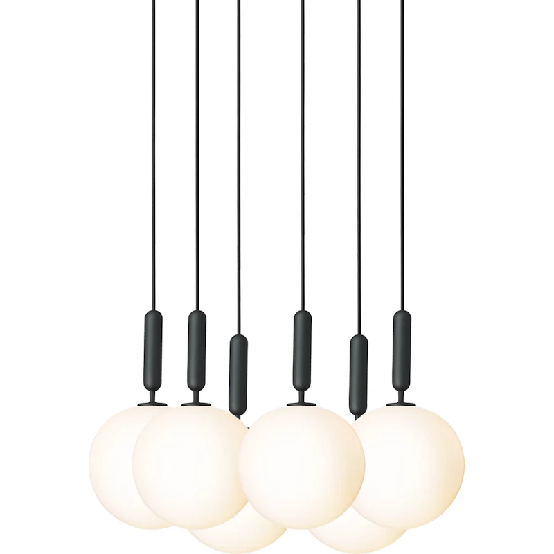 Miira 6 Lysekrone 470 mm, Rock Grey / Opal