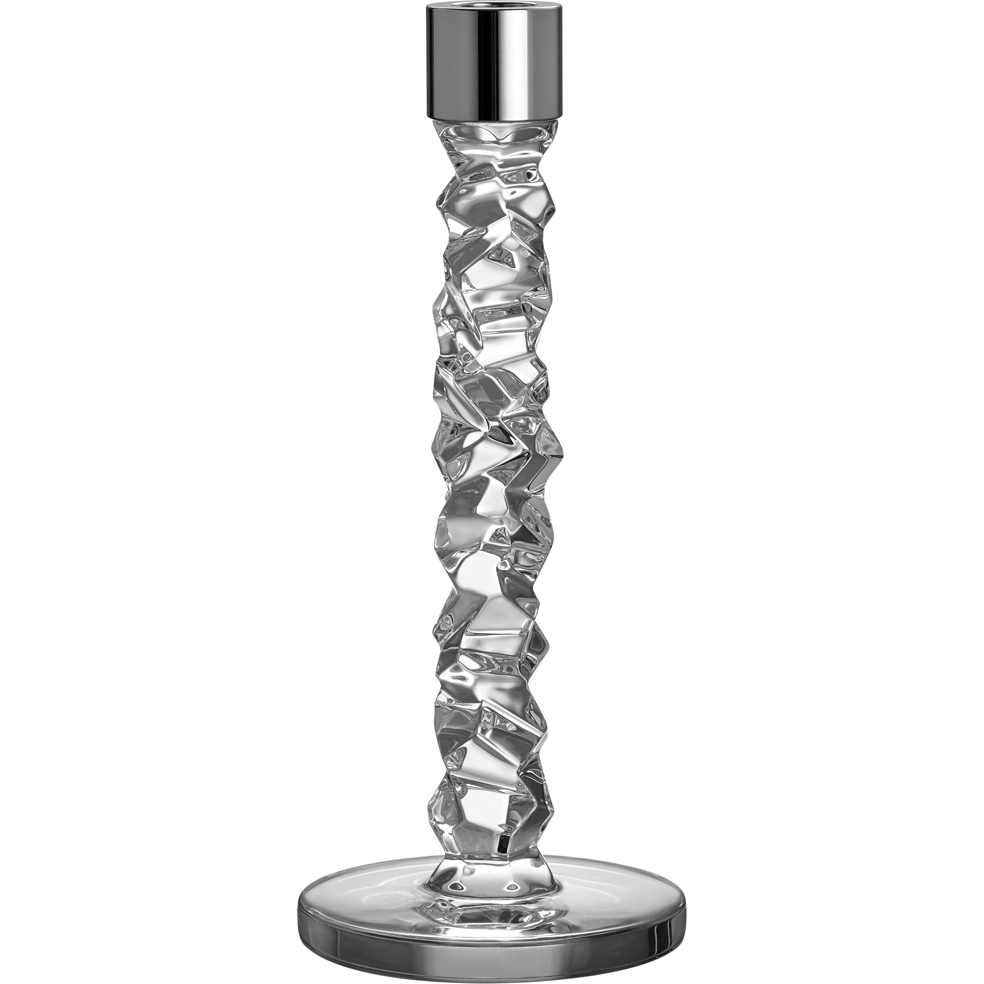 Karat Lysestaker H 24,2 cm, 2-pk, Rustfritt St&aring;l