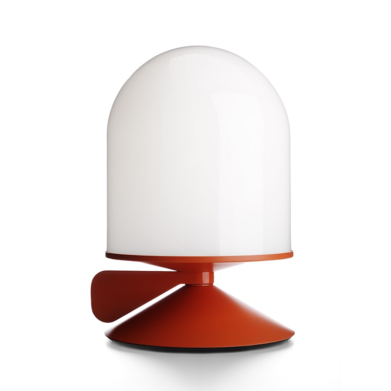 Vinge Bordlampe med Dimmer, Oransje/Opalglass