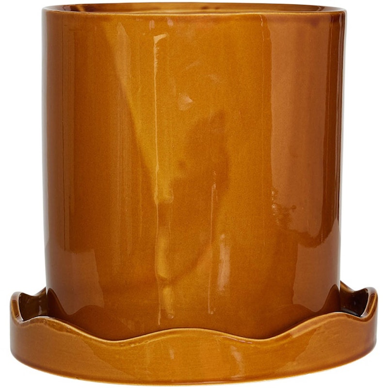 Nami Krukke Med Tallerken H24 cm, Amber