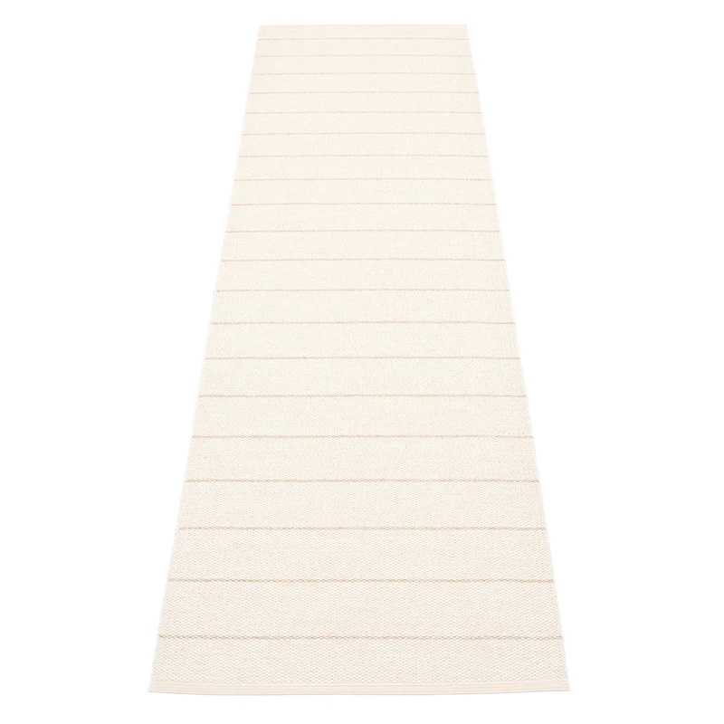 Carl Gulvteppe 70x270cm, Vanilla/White