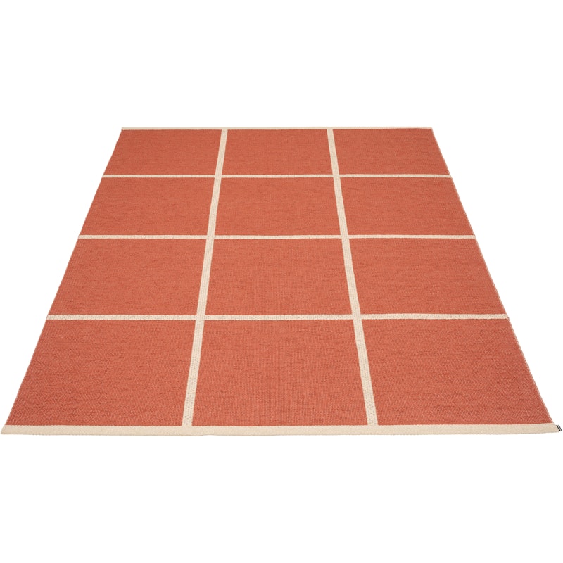 Criss Plastmatte Brick / Cream, 180x260 cm