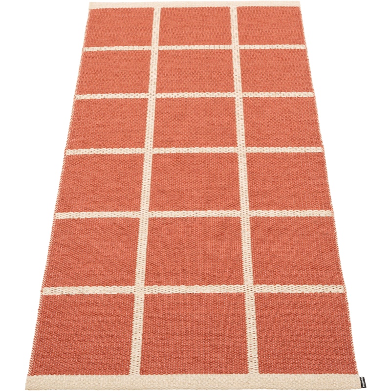 Criss Plastmatte Brick / Cream, 70x150 cm