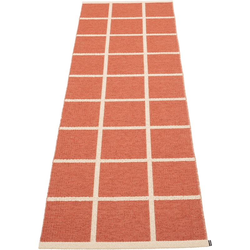 Criss Plastmatte Brick / Cream, 70x225 cm