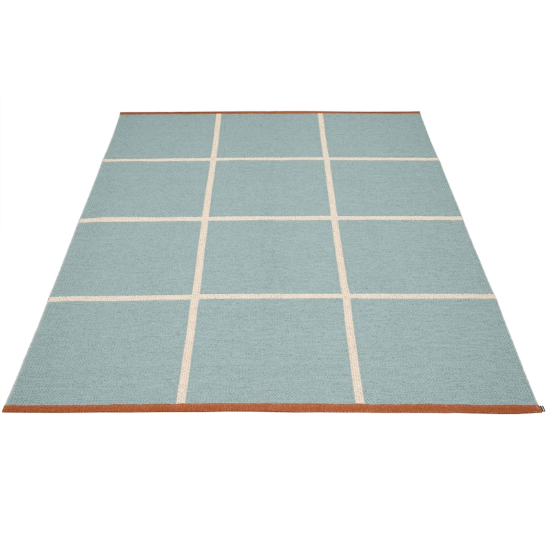 Criss Plastmatte Haze / Cream / Rust, 180x260 cm
