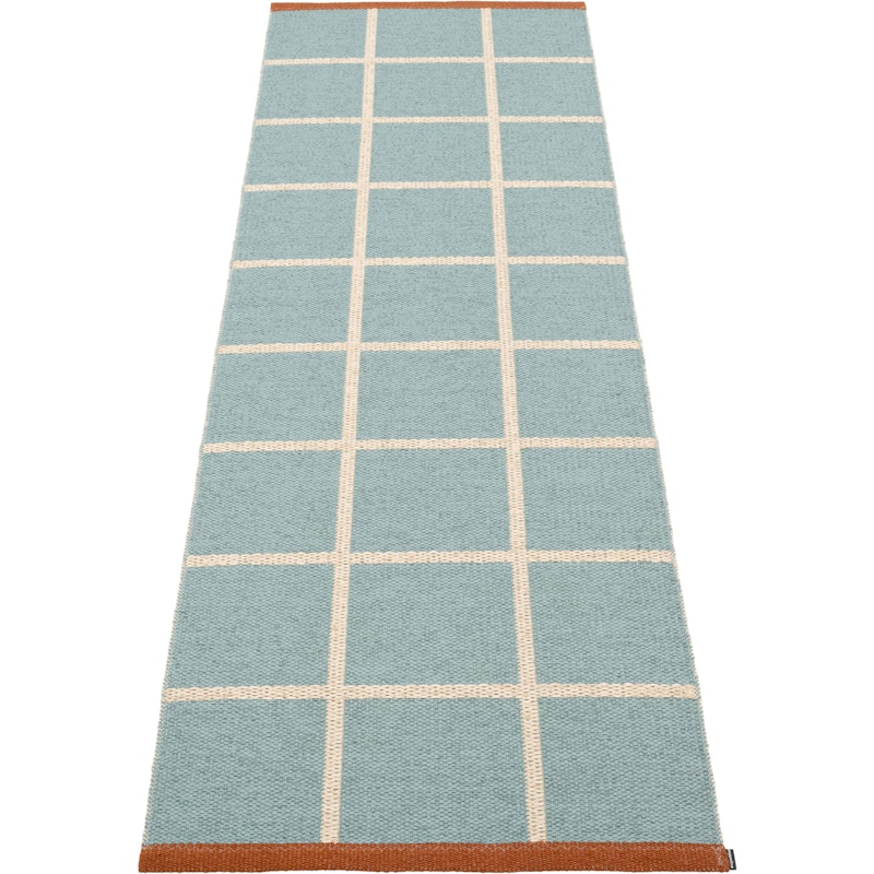 Criss Plastmatte Haze / Cream / Rust, 70x225 cm