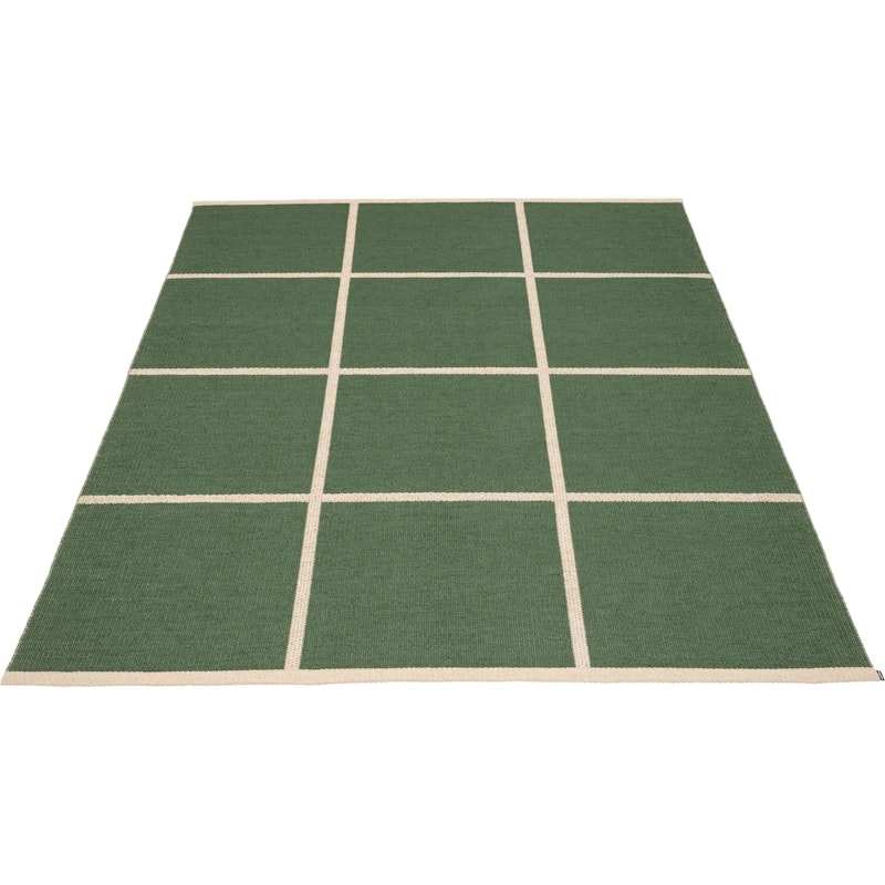Criss Plastmatte Leaf / Cream, 180x260 cm