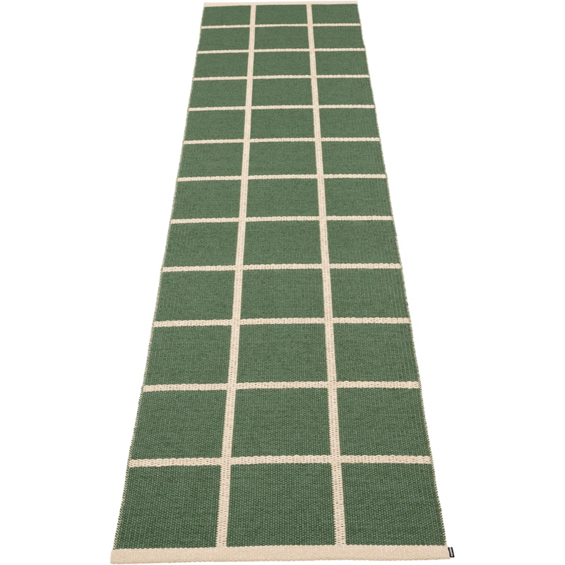 Criss Plastmatte Leaf / Cream, 70x300 cm