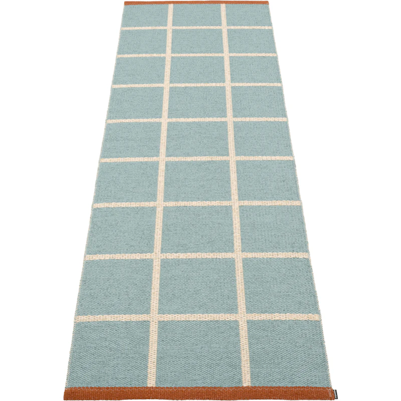 Criss Plastmatte Haze / Cream / Rust, 70x225 cm