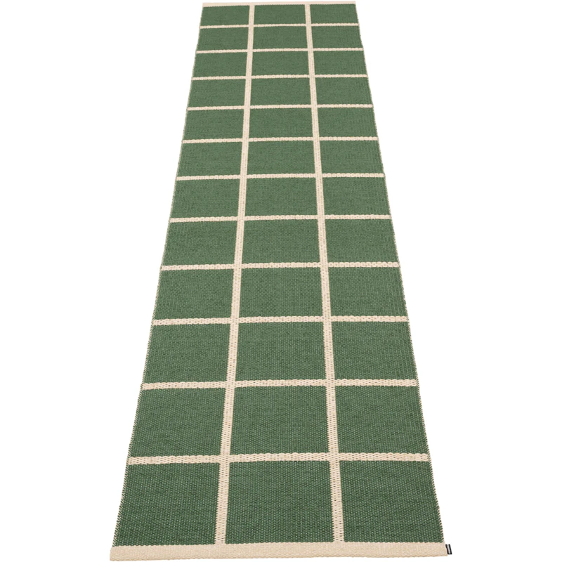 Criss Plastmatte Leaf / Cream, 70x300 cm