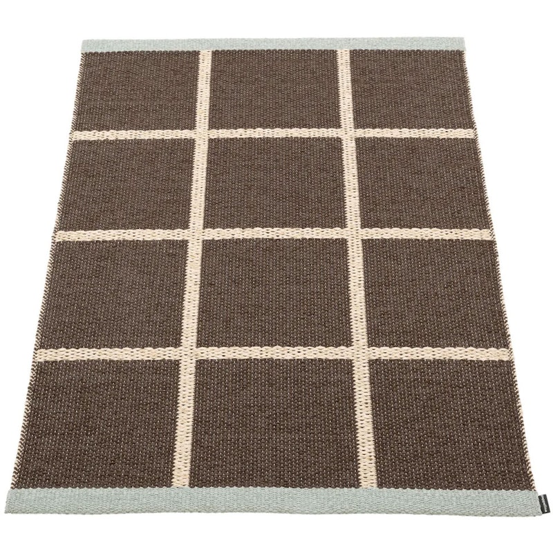 Criss Pop Plastmatte 70x100 cm, Dark Brown / Cream / Sage