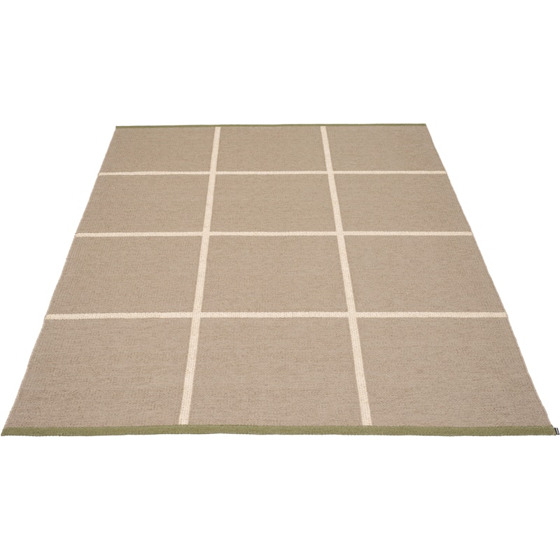 Criss Plastmatte Potato / Cream / Pine, 180x260 cm