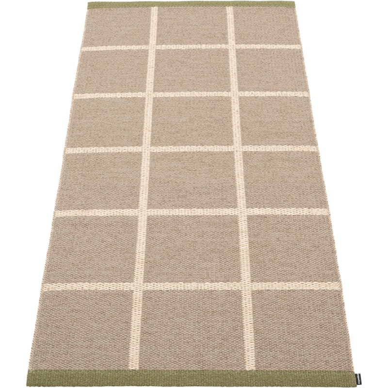 Criss Plastmatte Potato / Cream / Pine, 70x150 cm