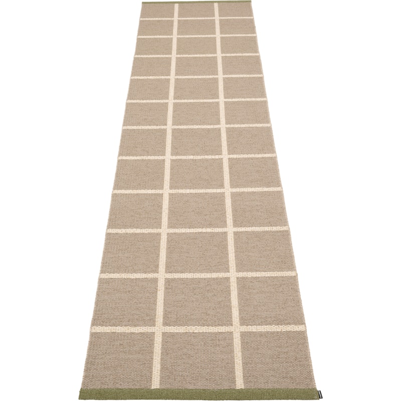 Criss Plastmatte Potato / Cream / Pine, 70x300 cm