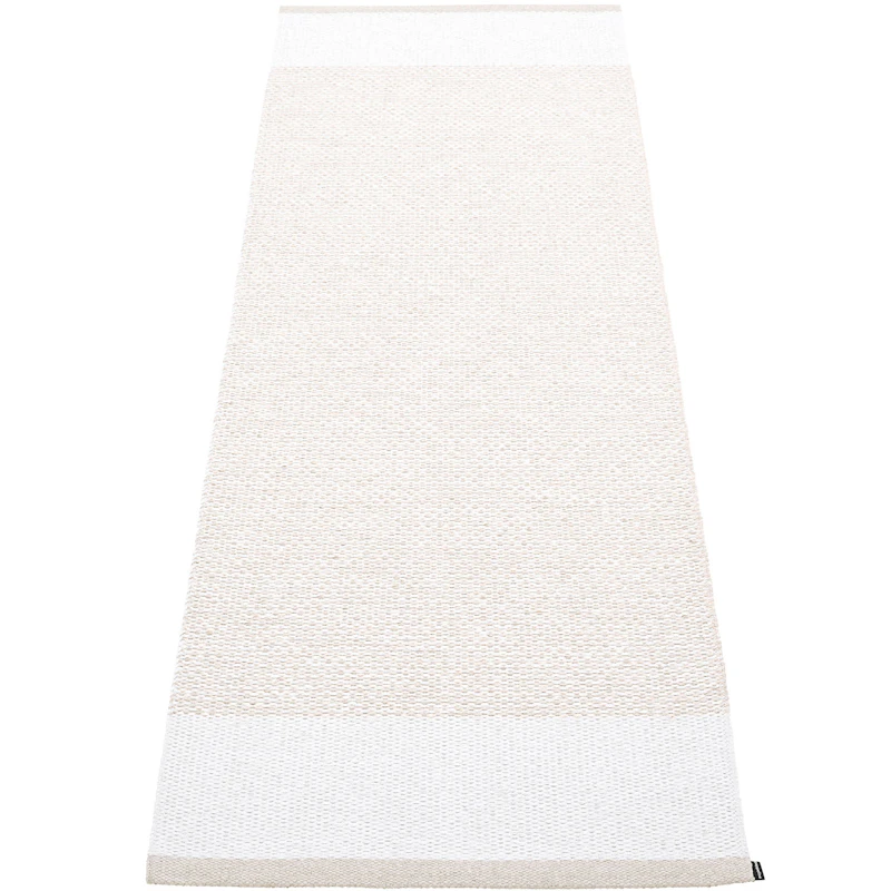 Edit Teppe Fossil / White / White Metallic, 85x260 cm