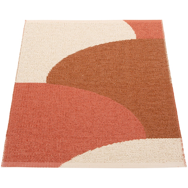 Hill Teppe 70x90 cm, Brick / Rust / Cream