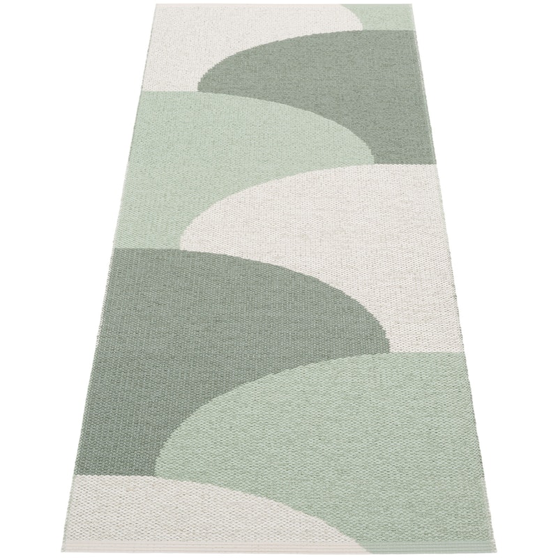 Hill Teppe 70x180 cm, Army / Misty Mint / Fossil Grey