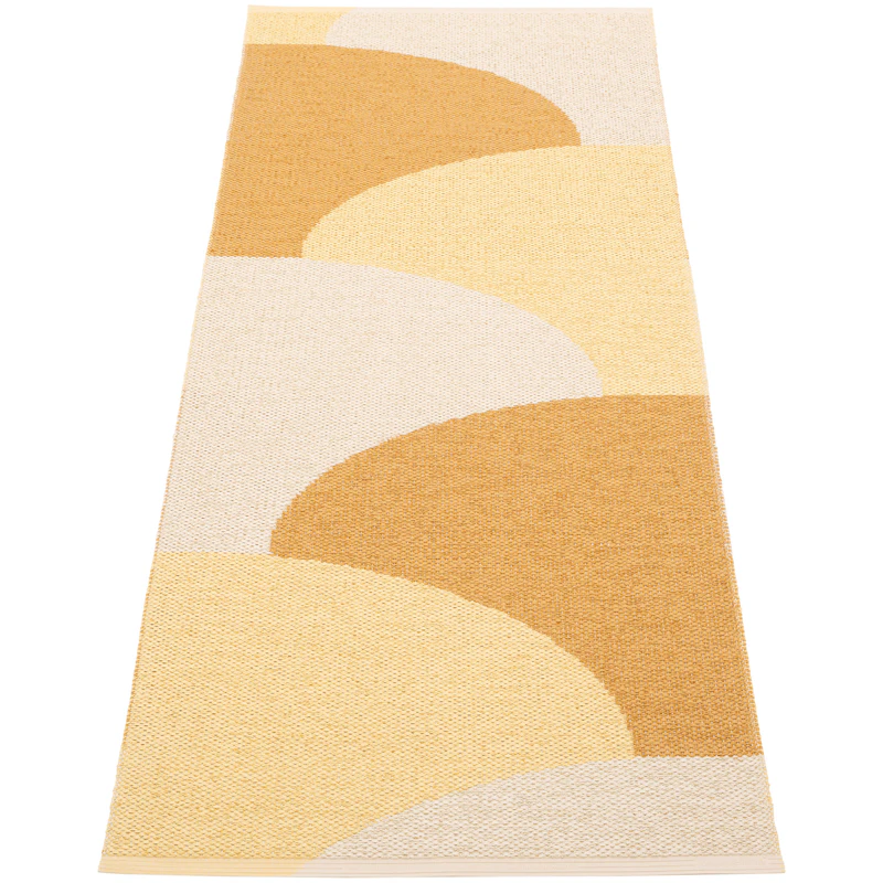 Hill Teppe 70x180 cm, Ochre / Pale Yellow / Cream