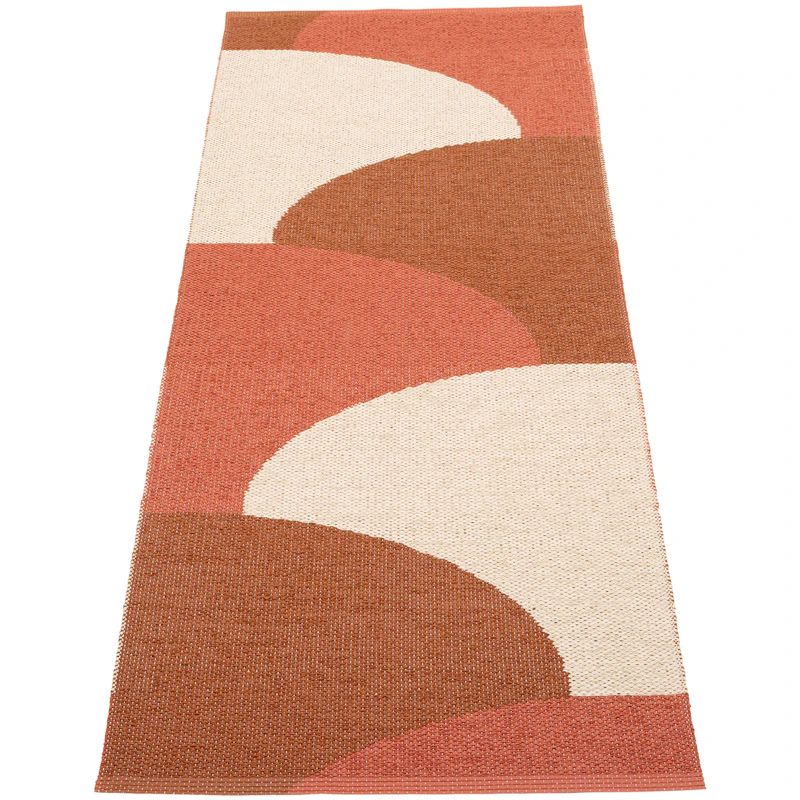 Hill Teppe 70x180 cm, Brick / Rust / Cream