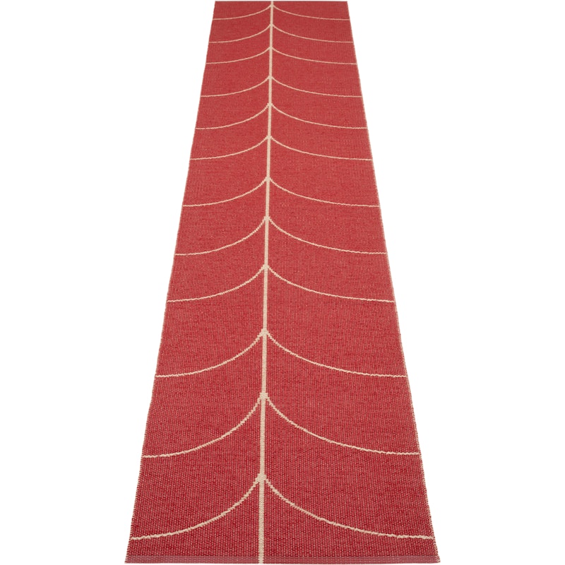 Leif Plastmatte Berry / Beige, 70x360 cm