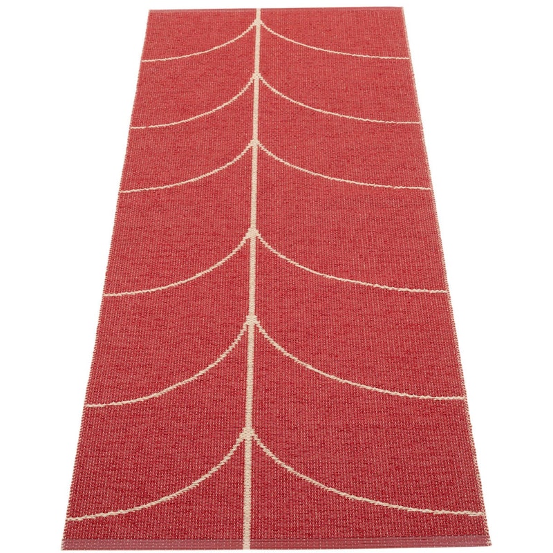 Leif Plastmatte Berry / Beige, 70x90 cm