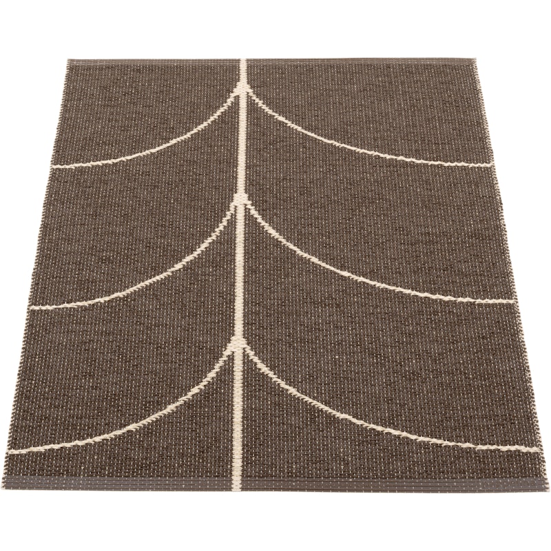 Leif Plastmatte Dark Brown / Cream, 70x90 cm
