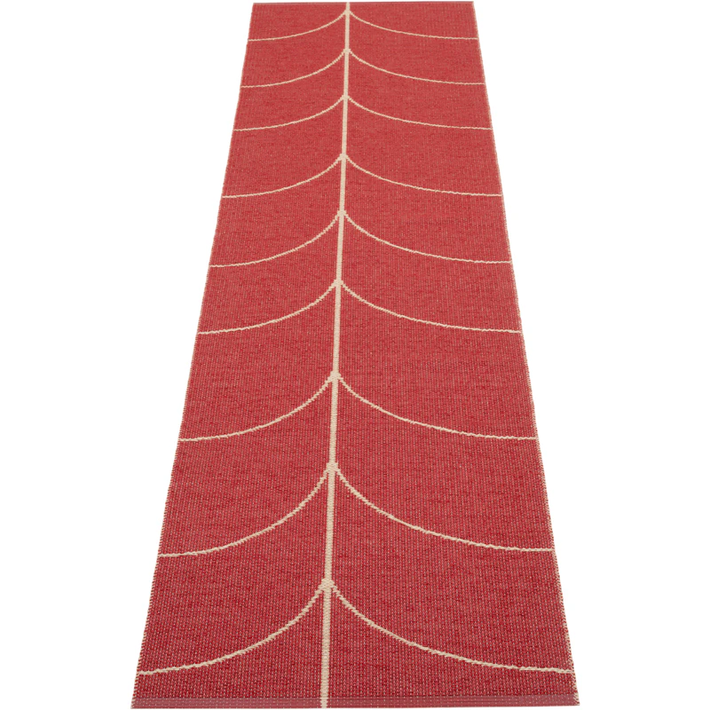 Leif Plastmatte Berry / Beige, 70x270 cm