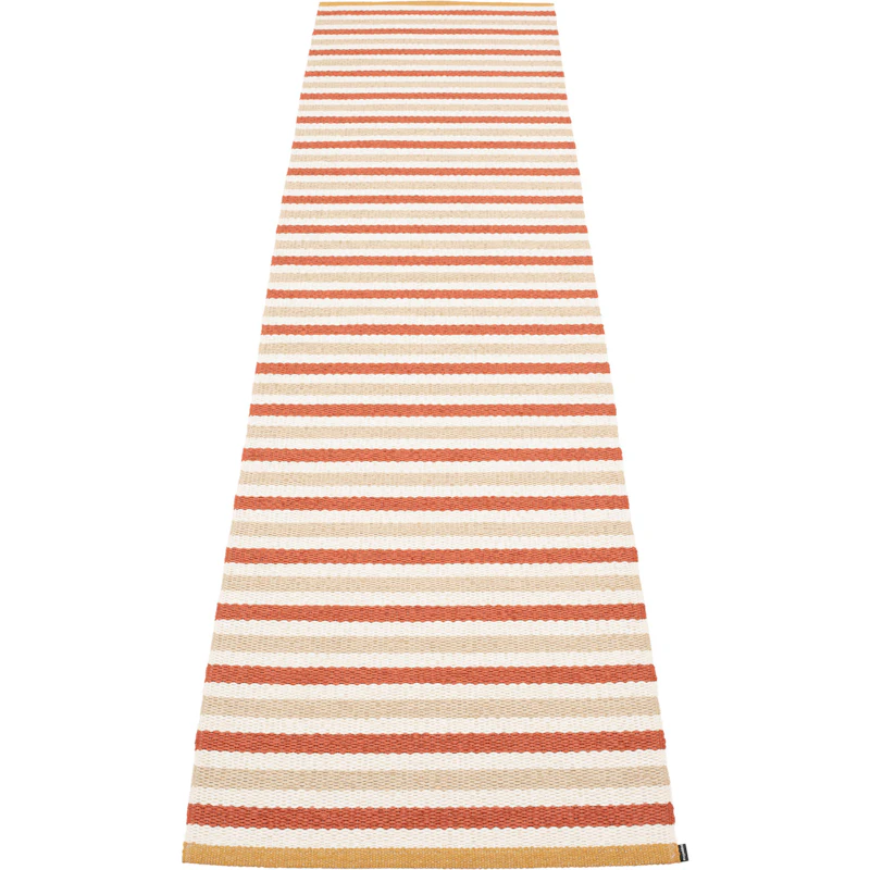Teo Teppe Mursteinsrød / Beige / Vanilla, 70x300 cm