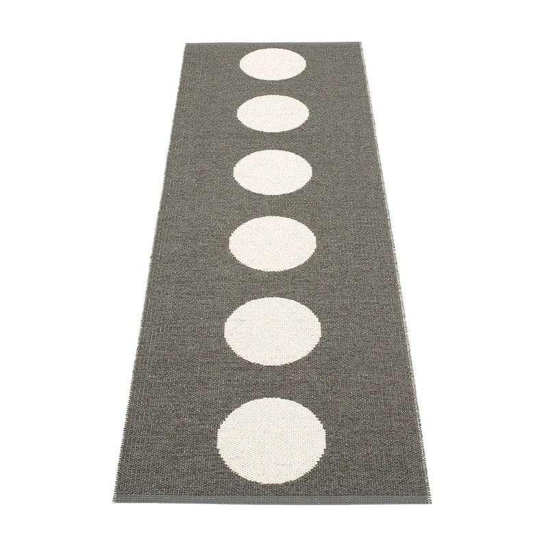 Vera Gulvteppe 70x300 cm, Charcoal/Vanilla