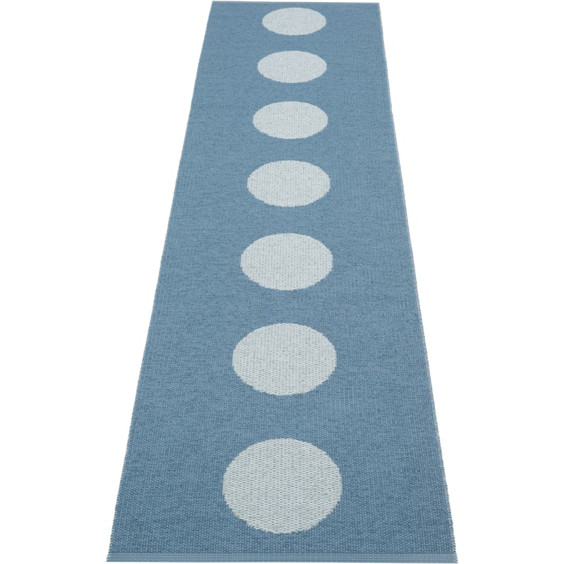 Vera Pop Teppe 70x280 cm, River Blue / Blue Fog