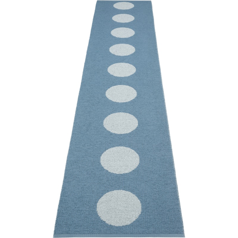 Vera Pop Teppe 70x360 cm, River Blue / Blue Fog