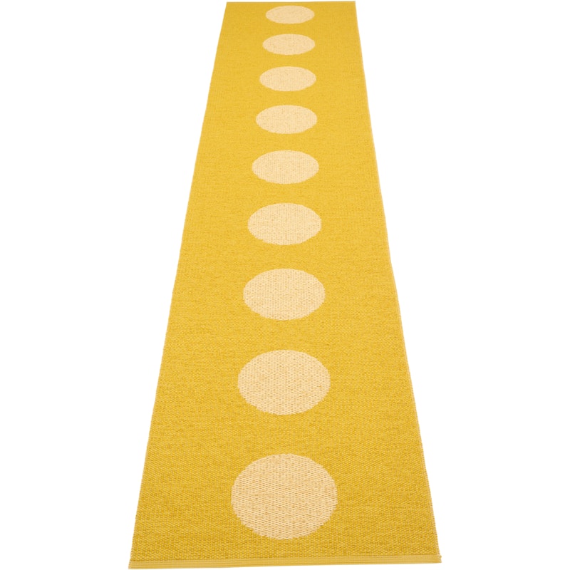 Vera Pop Teppe 70x360 cm, Mustard / Pale Yellow