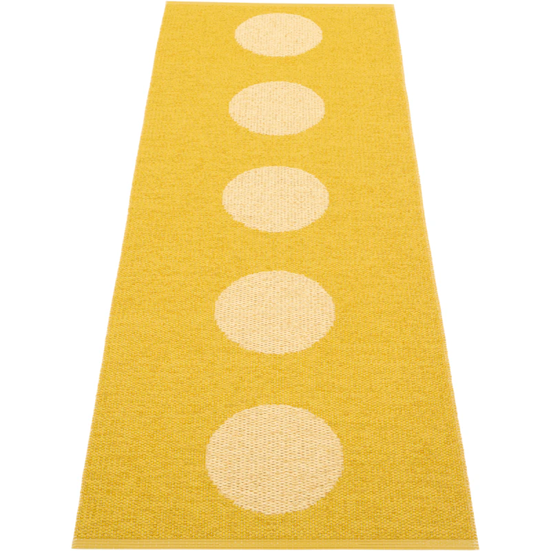 Vera Pop Teppe 70x280 cm, Mustard / Pale Yellow
